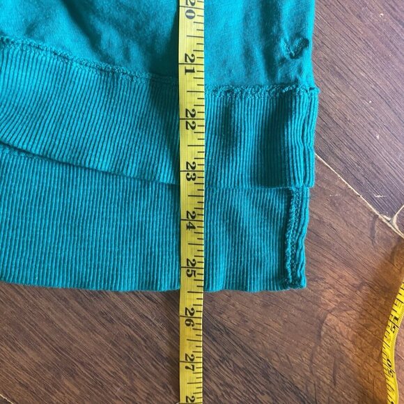 American Eagle Cardigan Button Up V Neck Sweater Green Women’s XS Y2K Academia - Picture 6 of 6